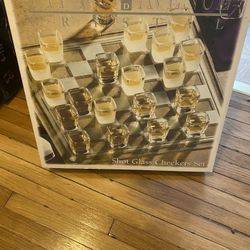 Checkers Shot Glass Set-table