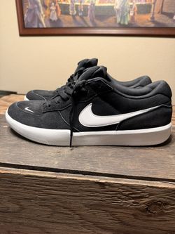 Nike SB Force 58 Men’s Shoes Black/White Size 14