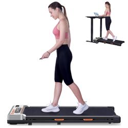 Walking Pad, 2 in 1 Under Desk Treadmill of Compact Space, 2.5HP Quiet Desk Treadmill 