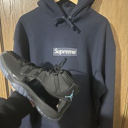 Supreme Box Logo Navy Size XL 🔵⚫️