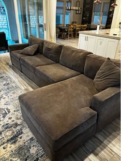 Macy’s Radley Fabric Sectional Sofa / Couch with Chaise