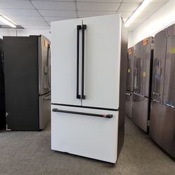 NEW Scratch & Dent Cafe French Door Refrigerator with Customized Handle Kit, Guaranteed with 90 Day Warranty 