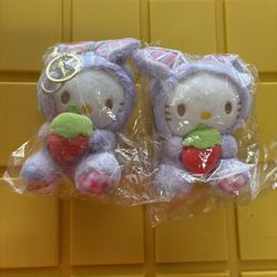 Easter Hello Kitty Plushie Key Chains 