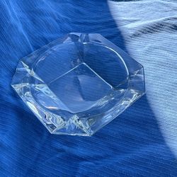Vintage Giant Glass Ashtray
