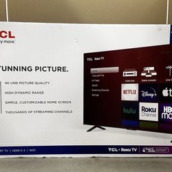 75” TCL Smart 4k Roku Led Tv 