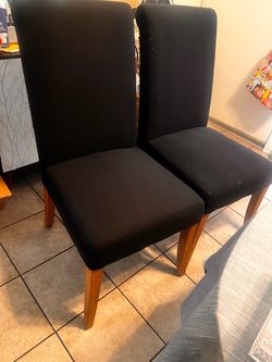 4 Black  Chairs