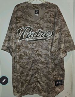 MLB San Diego Padres Digital Camouflage Jersey Men Size 4XL Brown