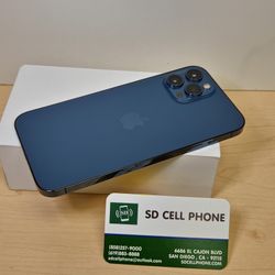 iPhone 12 Pro Max Blue 128 GB Unlocked For Any Carrier 