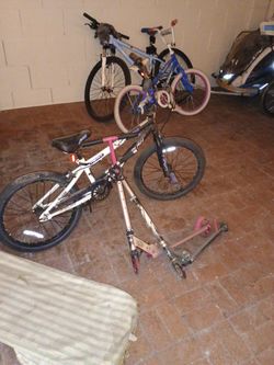 Two Bikes And Two Scooters