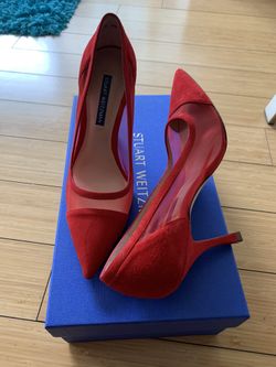 Red Stuart Weitzman Monroe Heels