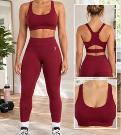 Gymshark set pants size x-small sport bra size small used