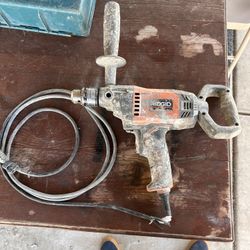 RIDGID 9 Amp Corded 1/2 in. Spade Handle Mud Mixer
