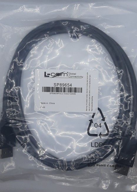 L-Com Display Port 6ft New