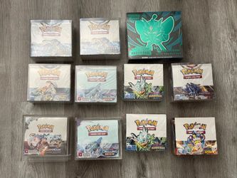 Pokemone Sealed LOT Burning Shadows, SwSh, SV Booster Box ETB