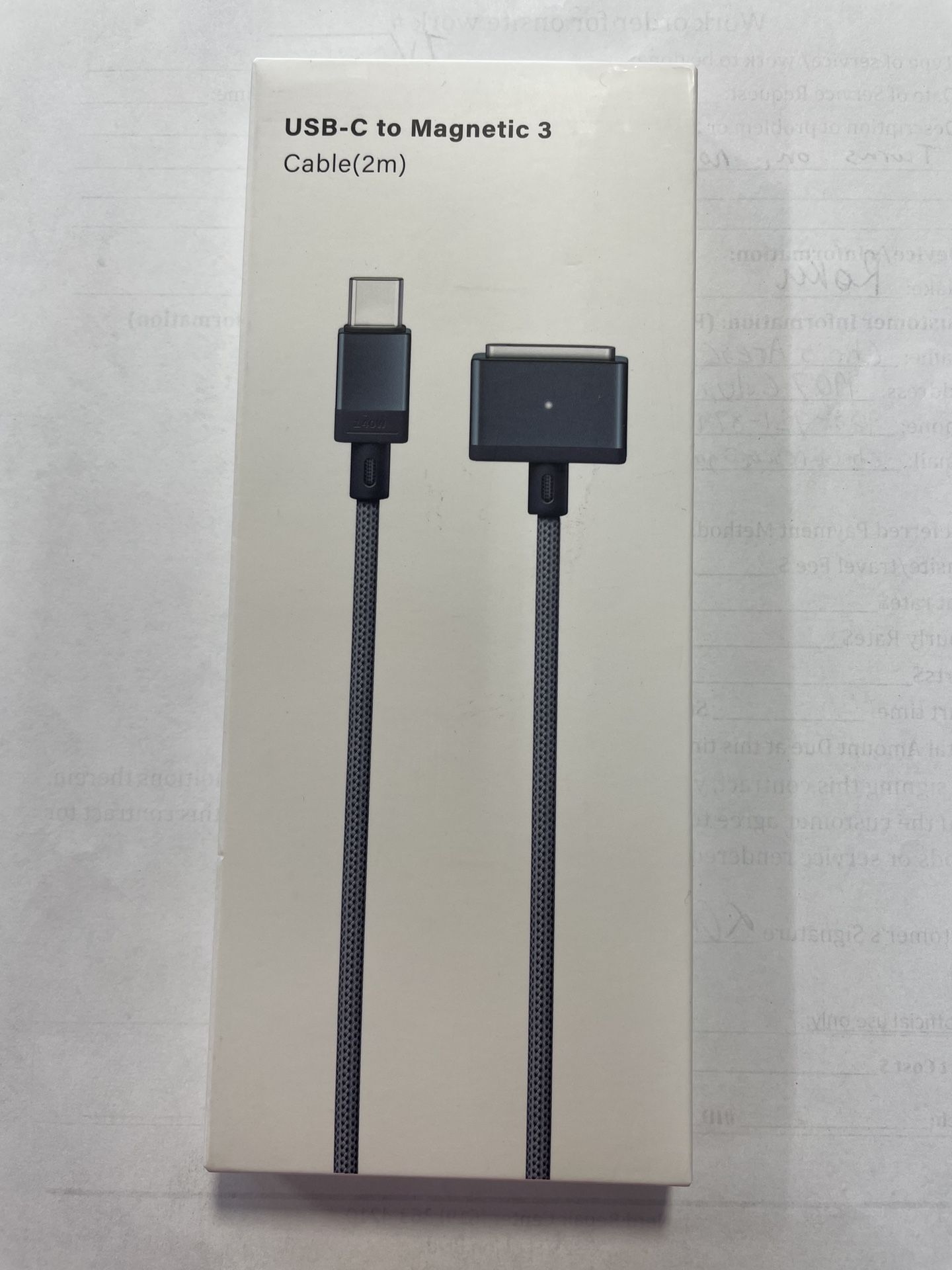 USB-C to Magnetic 3 Cable Compatible with Magsafe Charging Cable for M4 14” 16” MacBook Pro 2024 M3 Pro & Max, MacBook Air 2022 M2, Pro 2023 M2 Pro &