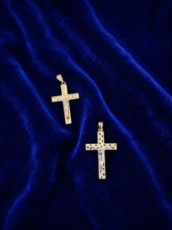 14k Jesús Cross pendents
