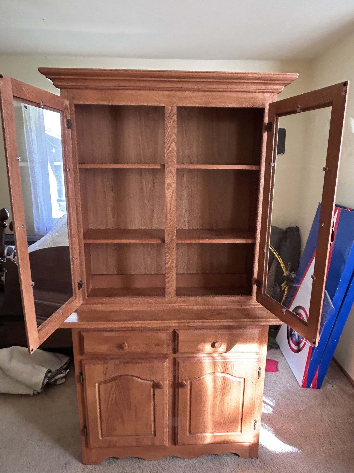Oak China Hutch