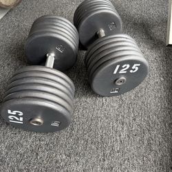 125 lb dumbbells