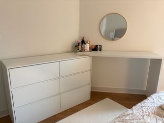 6 drawer dresser with rotatable table top
