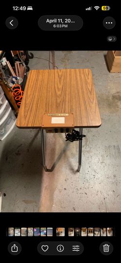 VINTAGE SHOW KING PROJECTOR TV MOVIE TABLE / STAND MODEL #1220 BY LOGAN ELECTRIC - IT’S AVAILABLE