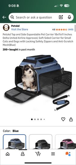 Dog Travel Bag ( New )