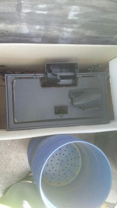 Aqueon 10 gallon tank and hood only .