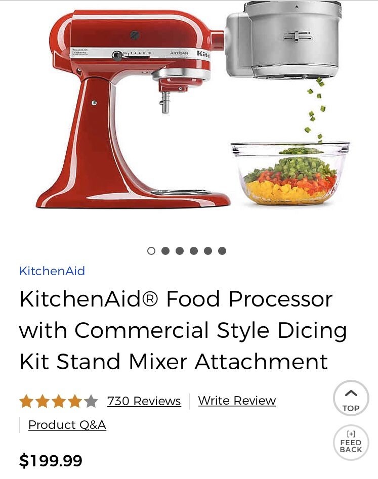 Kitchen aid chopping attachment only