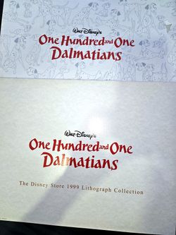 101 Dalmatians Disney Store Commemorative Lithograph (1999)