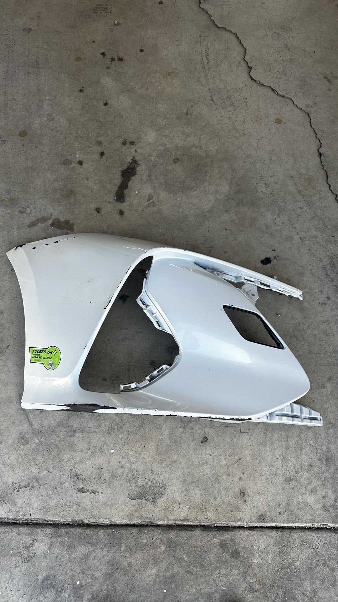 2017-2022 TOYOTA PRIUS PRIME RIGHT SIDE FRONT BUMPER EXTENSION COVER USED OEM