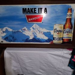 Coors Beer Banquet Glass 