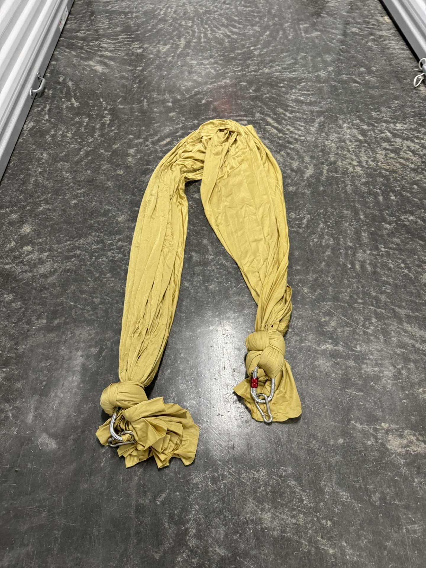 Gold, aerial yoga silk