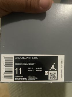 Jordan Cool Grey 11’s