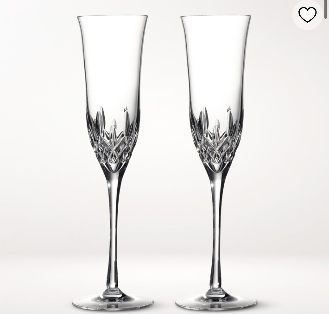 Waterford Lismore Essence Champagne Flutes