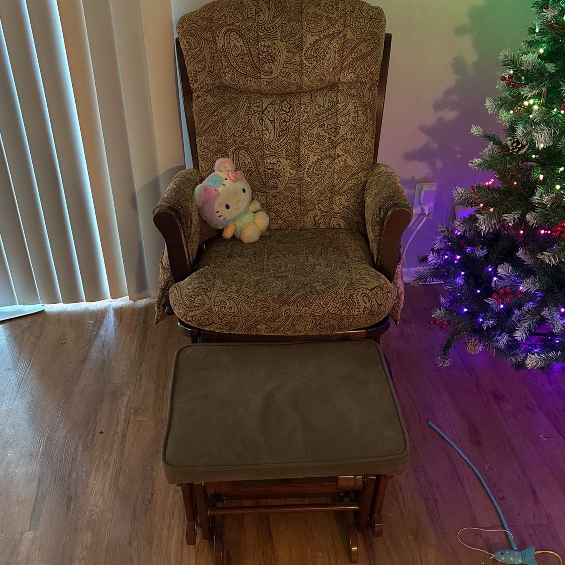 Rocking/Reclining Chair With Foot Rest