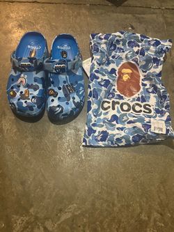 Bape camo crocs