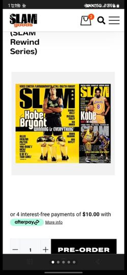 Lot Of 6 Kobe Bryant SLAM MAGAZINES 