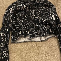 Empyre black Jean Jacket