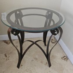 2 Coffee Table Glass & Metal Cooper $ 35 E/O