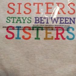 'SISTERS' woven tee In Packaging