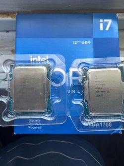 Intel Core i7-12700KF and i7-13700K CPUs