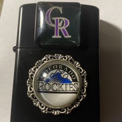 Colorado Rockies fliptop lighter new without fuel