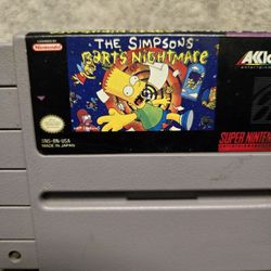 The Simpsons Barts Nightmare 