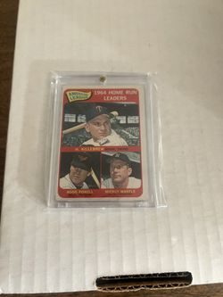 1965 Topps - League Leaders Mickey Mantle, Harmon Killebrew, Boog Powell #3