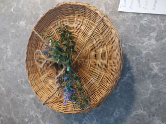 6) Wicker Paper Plate Holders