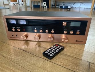 Cute gold CD player stereo bluetooth receiver
