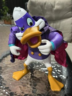Vintage Disney DarkWing Duck 12” Figure Playmates Moveable Toys 1991 No Hat