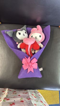 Sanrio My Melody and Kuromi Plush Valentine's Bouquet.