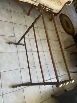 Antique Wooden Quilt Rack approx H28.5”W24”