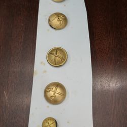 Antique  / Vintage Military Uniform Buttons - Kingdom Of Romania? 