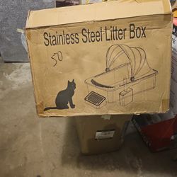 New Stainless Steel Liter Box Come With Accessories 